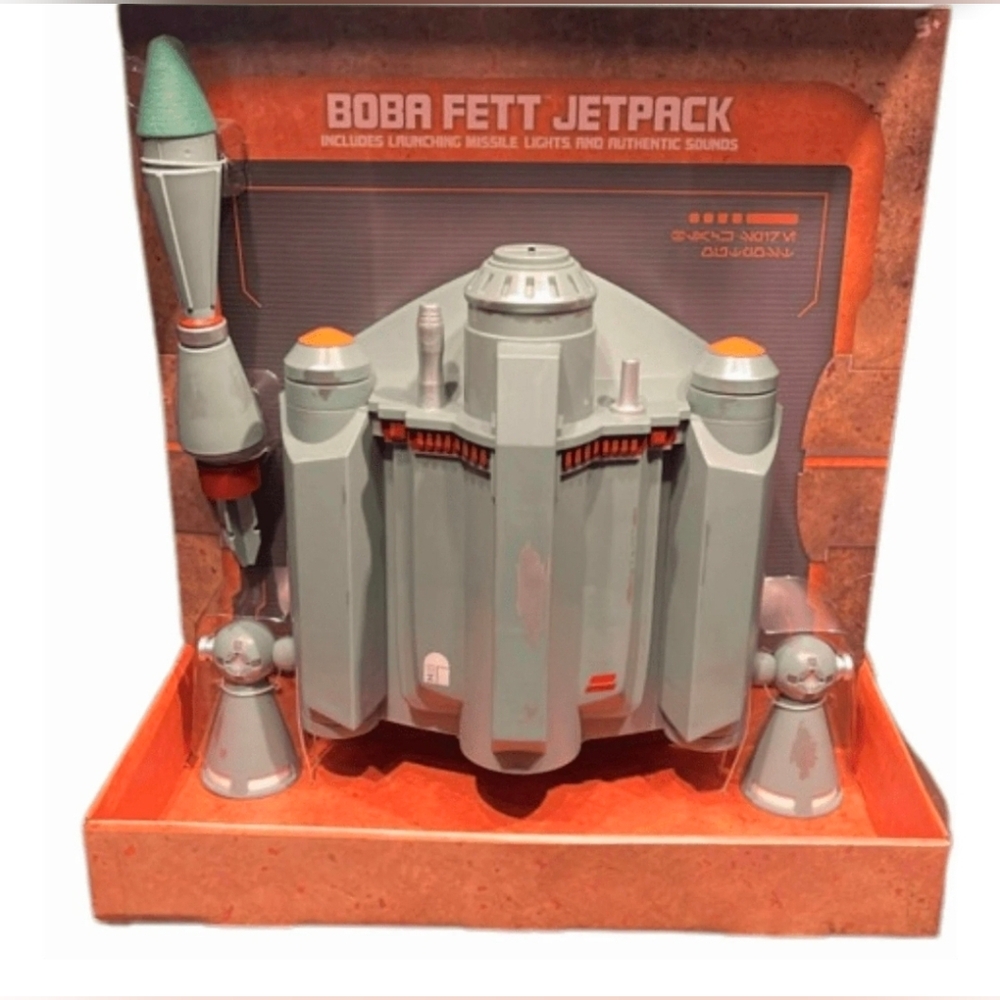 NEW Star Wars Galaxy's Edge BOBA FETT Jetpack w/Launching Missile Lights & Sound
